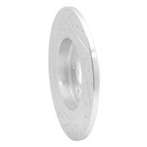 Buick Envision Brake Rotor (1) - Rear Right - R1 Concepts - Drilled & Slotted - Silver - `16-`18